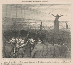 odanın görünüşü by Honoré Daumier