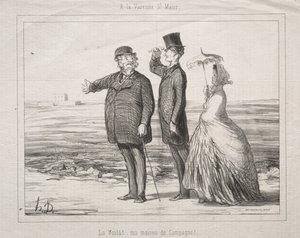 Varenne-Saint-Maur'da: İşte! İşte benim köydeki evim!, 1862. by Honoré Daumier
