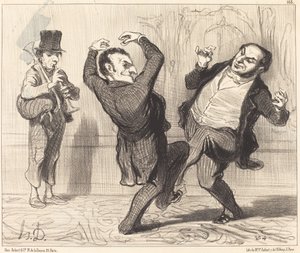 Seine kıyılarına büyüklükleriyle bağlılar... by Honoré Daumier