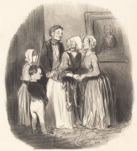 Yeni yılda, ziyaret edin ... Rabourdin Teyze by Honoré Daumier