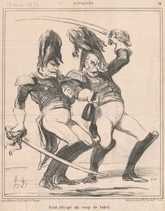 Güneş yanığı yakaladıktan by Honoré Daumier