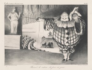 Perdeyi İndirin, Fars Sona Erdi by Honoré Daumier
