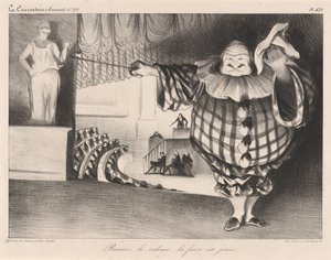Perdeyi indir, saçmalık bitti by Honoré Daumier