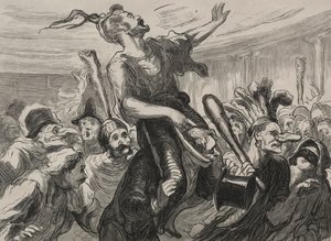 Opera Balosu: Yaşasın alevler. by Honoré Daumier