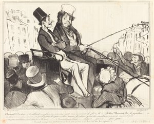 Bertrand, söyle bana, eğer bizi... by Honoré Daumier