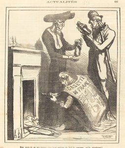 Tacı bulamamak çok üzücü... by Honoré Daumier