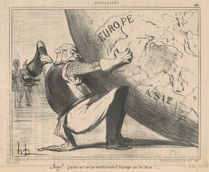 Lanet etmek! ... kendimi koymakla yanılmışım ... by Honoré Daumier