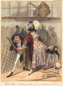Bobonne... ona fazla bakma! by Honoré Daumier