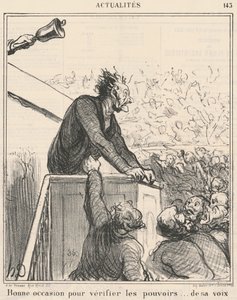 Kontrol etmek için iyi bir fırsat... by Honoré Daumier