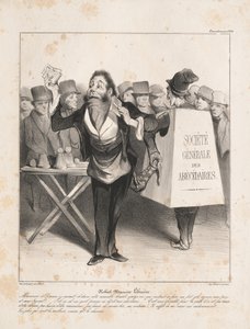 Caricaturana: Pl. 14, Robert Macaire Bookseller Caricaturana: Pl. 14, Robert Macaire Bookseller, 183 by Honoré Daumier