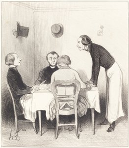 restoran havuç by Honoré Daumier