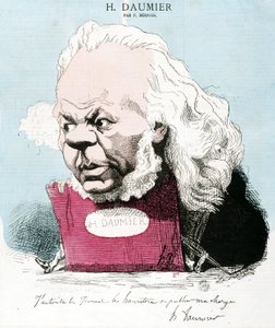 Honore Daumier (1808-1879), Fransız oymacı, ressam ve heykeltıraş tarafından karikatür. P. Bernais tarafından gravür. Karartma: 33x30cm. Arbaud Müzesi. by Honoré Daumier
