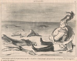 Susuzluktan ölen Kazak atlılar... by Honoré Daumier