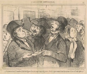 Bu Mösyö Courbet, rakamlar veriyor ... bayağı ... by Honoré Daumier