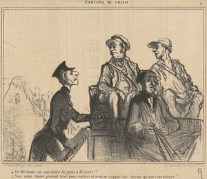 Bu beylerin... ilan edecekleri bir oyunu var mı? ... by Honoré Daumier