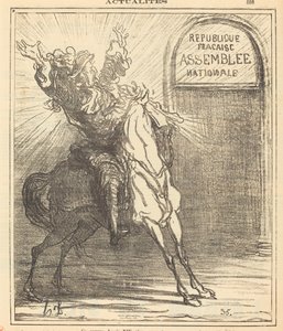 Bu zavallı Louis XIV gözlerine inanamıyor by Honoré Daumier