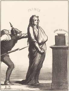 Bazı gazetelerin dediği... by Honoré Daumier