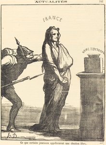 Bazı gazetelerin dediği... by Honoré Daumier