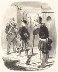 O lanet Pigochard... by Honoré Daumier
