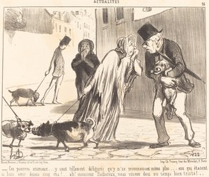 Bu zavallı hayvanlar... birbirlerini tanımıyorlar... artık... by Honoré Daumier