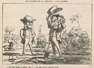 bahçe yapmak güzeldir by Honoré Daumier