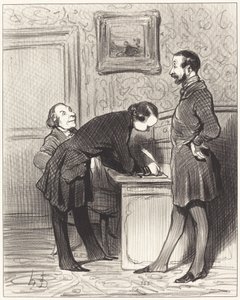 İyi çünkü o senin arkadaşın... by Honoré Daumier