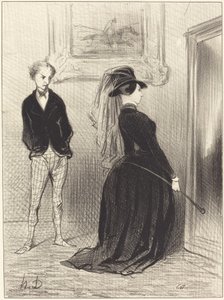 Garip... aklıma daha fazla fikir gelmiyor... şundan... by Honoré Daumier