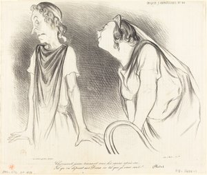 Büyüleyici... bütün kalpleri peşinden sürükleyen... by Honoré Daumier
