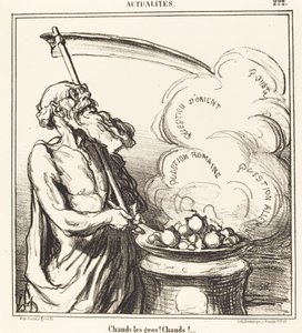 Büyük adamlar ateşli! Sıcak!... by Honoré Daumier