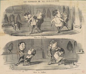 Kuafördeki terzide by Honoré Daumier