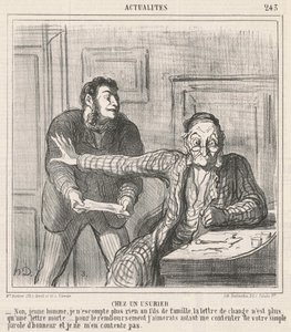 bir tefecide by Honoré Daumier