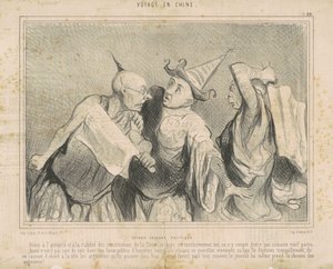 Çin sohbet siyaseti by Honoré Daumier