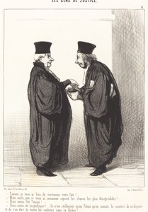 Sana kabaca söylediğim gibi, bitirdin! by Honoré Daumier