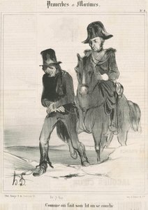 Yatağımızı yaparken uzanıyoruz by Honoré Daumier