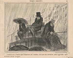 İmparatorluk olduğunu bulmaya başlayan ... by Honoré Daumier