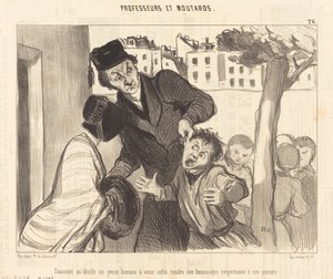 Bir gencin geleceğine nasıl karar verirsiniz... by Honoré Daumier