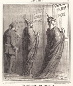 Danışma ücretsiz değil by Honoré Daumier