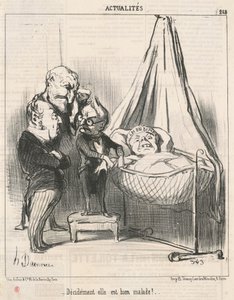 Belli ki çok hasta! by Honoré Daumier