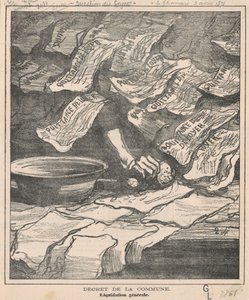 komün kararnamesi by Honoré Daumier