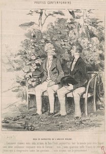 Eski rejimin iki eski kapasitesi by Honoré Daumier