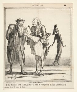 Ölülerin Diyalogu - Söyle sevgili Galilee by Honoré Daumier