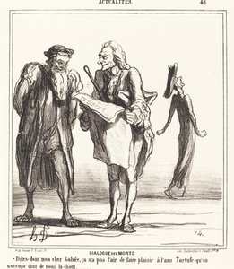 Ölülerin Diyaloğu by Honoré Daumier