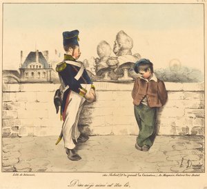 Tanrım bu varlığı sevdim mi by Honoré Daumier