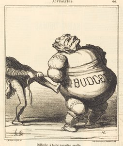 İnce görünmek zor by Honoré Daumier