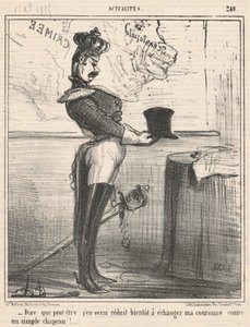 Belki de buna indirgeneceğimi söylemek için... by Honoré Daumier