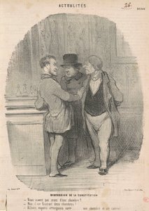 Anayasa tartışması by Honoré Daumier
