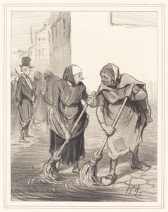 Söyle, Mame Giboulard... by Honoré Daumier