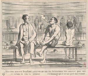 Söyleyin, Mösyö Beaufume... by Honoré Daumier