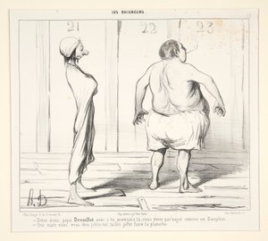 Öyle söyle, baba Drouillet, c ile by Honoré Daumier