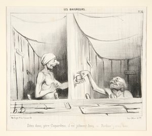 Peder Coquardeau, oldukça taze. by Honoré Daumier